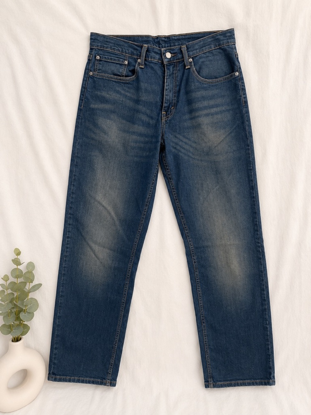 Levi’s 559 Mens 34x36 Relaxed Straight Dark Wash Stretch Denim Jeans Casual